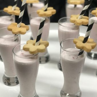 Mitzvah Catering Mini Milkshakes and Cookies