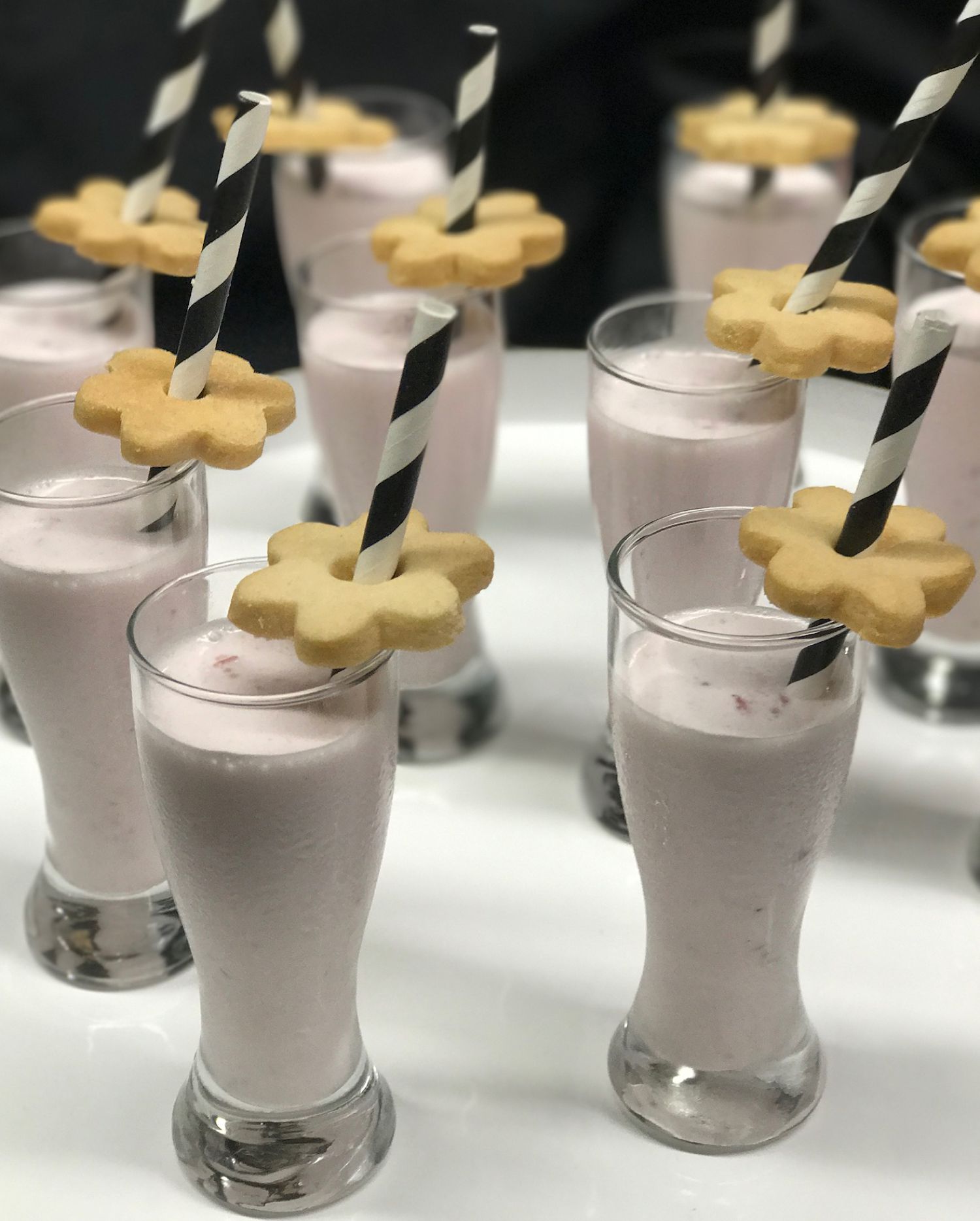 Mitzvah Catering Mini Milkshakes and Cookies